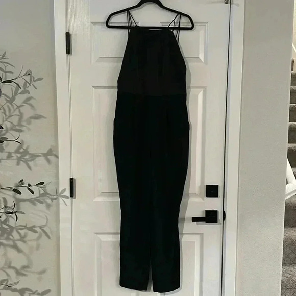 REISS ROSALIE STRAPPY CROSS BACK JUMPSUIT - Picture 10 of 15